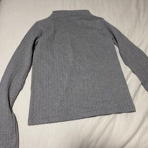 Grey turtle neck